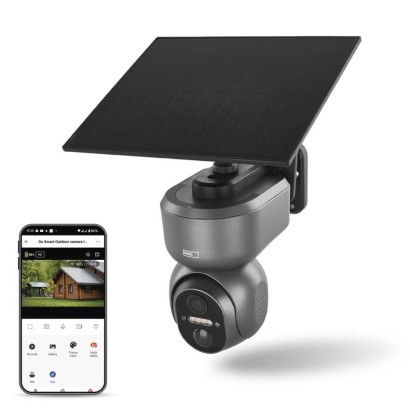 GoSmart IP-6000 OWL sukinėjama lauko kamera su 4G/LTE, pilka