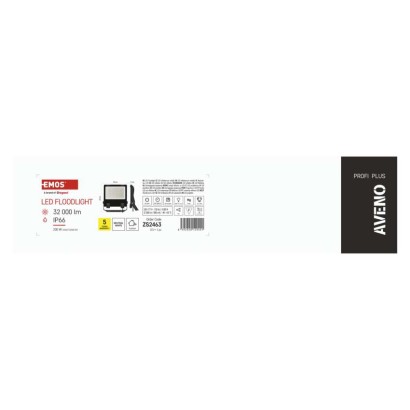 LED prožektorius AVENO 200 W, juodas, neutraliai baltas