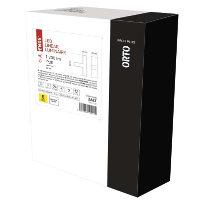 LED lineārais gaismeklis ORTO TCON 12W, neitrāli balts