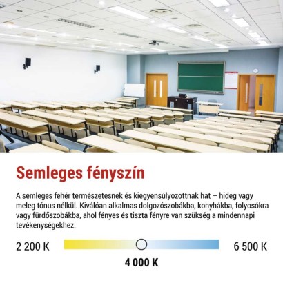 LED panel LUXXO 60 × 60 cm / 32 mm, 22 W, 4000 lm, süllyesztett, semleges fehér, IP21