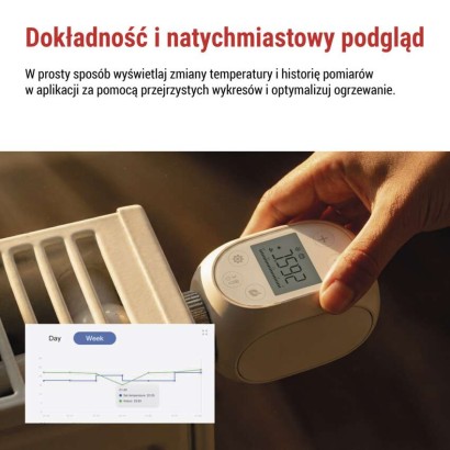 GoSmart Cyfrowa głowica termostatyczna P5631S ZigBee 3.0
