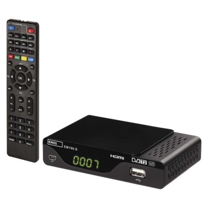 Digitālais virszemes uztvērējs EM190-S, HD, HEVC, H265 (DVB-T2)