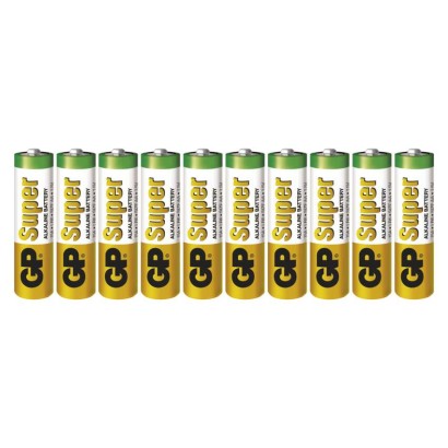 Alkalická baterie GP Super AA (LR6), 10 ks