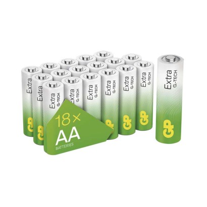 Alkalická batéria GP Extra LR6 (AA), 18 ks