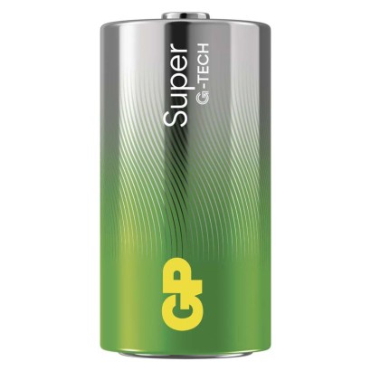 Alkalická batéria GP Super LR14 (C), 4 ks fólia
