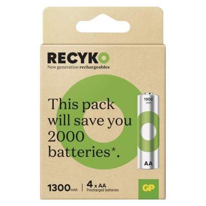 Nabíjacia batéria GP ReCyko 1300 (AA), 4 ks