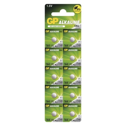 Alkalická gombíková batéria GP LR621 (164F), 10 ks