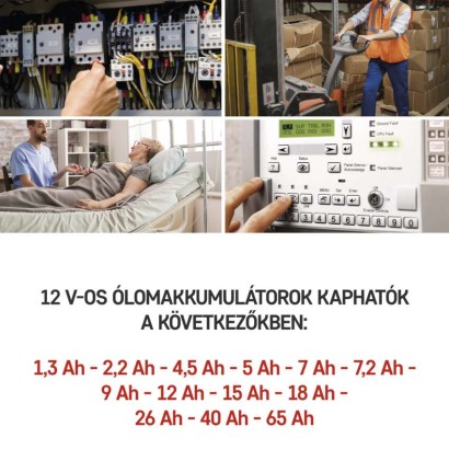 EMOS Ólomakkumulátor 12V 1.3Ah