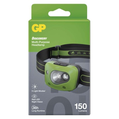GP naglavna LED svetilka CH43, 150 lm
