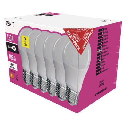 LED žárovka Classic A60 / E27 / 8,5 W (60 W) / 806 lm / neutrální bílá