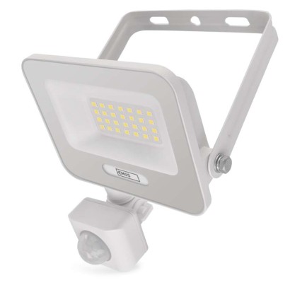 GLARO LED prožektorius su judesio jutikliu, 20 W, balts, IP54, 2000 lm, neutraliai baltas