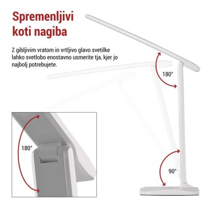 Namizna LED svetilka CHASE bela