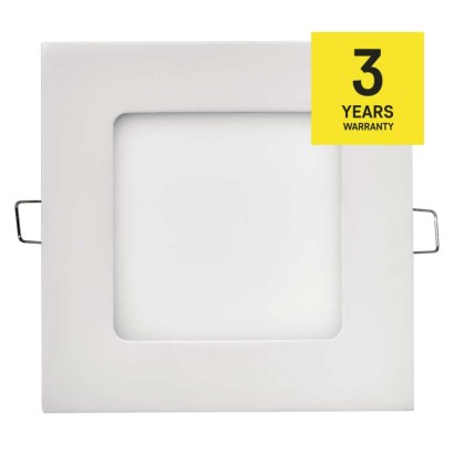 LED panel 120×120, štvorcový vstavaný biely, 6W neutrálna b.
