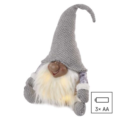 LED Weihnachts-Elfe, 35 cm, 3x AA, Innen, warmweiss