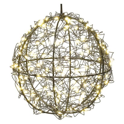 LED Weihnachtskugel – 200 LEDs, für den Außen- und Innenbereich, warmweiß