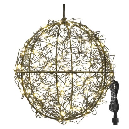 LED Weihnachtskugel – 200 LEDs, für den Außen- und Innenbereich, warmweiß