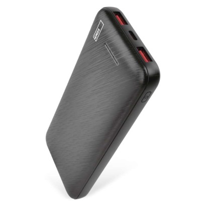 Ārējais akumulators AlphaQ3, 10 000 mAh, 22,5 W, melns