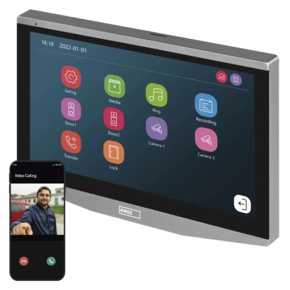 GOSMART 7-TOLLINE LCD-LISAMONITOR SLAVE IP-700B