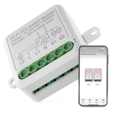 GoSmart Schaltermodul IP-2102SW, WiFi, 2-Kanal