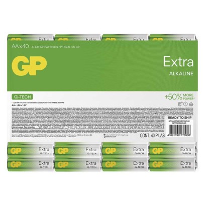 GP alkáli elem Extra AA 40db