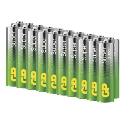 Baterija GP SUPER alkalna LR6 AA 20 folija