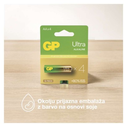 Baterija GP ULTRA alkalna LR6 AA 4 kos