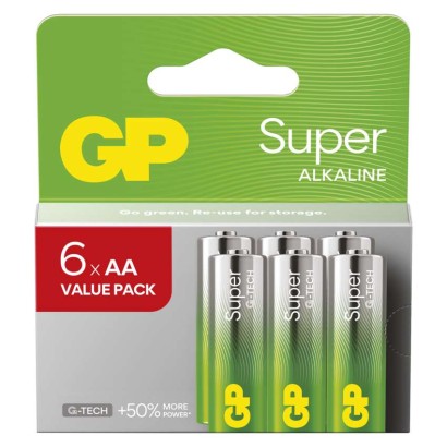 GP Bateria alkaliczna SUPER AA (LR6) 6 szt.