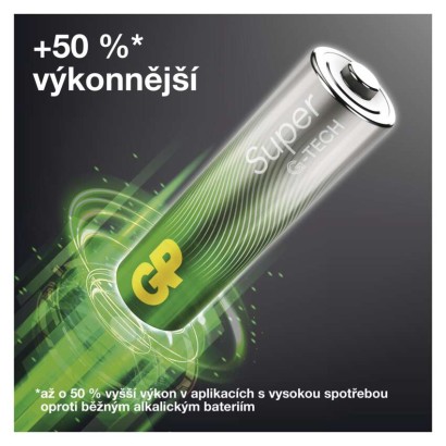 Alkalická baterie GP Super C (LR14), 4 ks