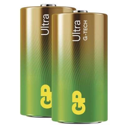 Alkalická baterie GP Ultra C (LR14), 2 ks