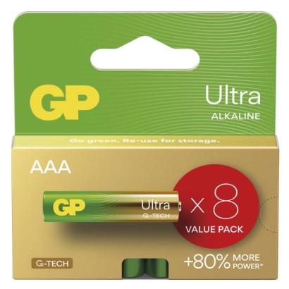 Baterija GP ULTRA alkalna LR03 AAA 8 kos