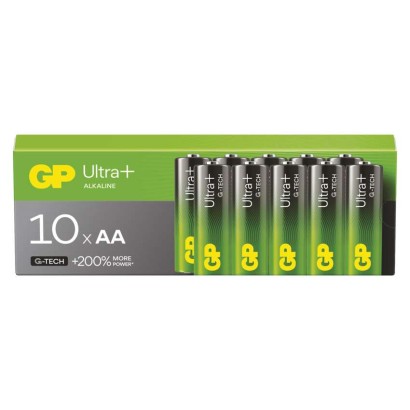 Alkalická batéria GP Ultra Plus LR6 (AA), 10 ks