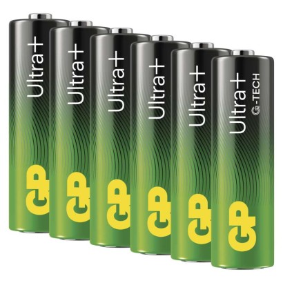 Alkalická baterie GP Ultra Plus AA (LR6), 6 ks