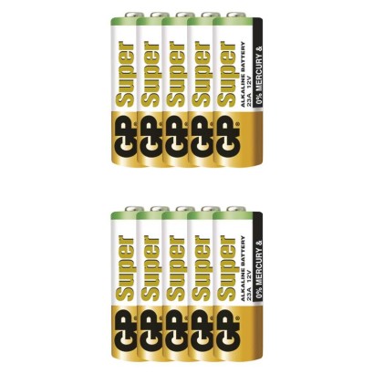 Alkalická speciální baterie GP 23AF (MN21, V23GA), 10 ks
