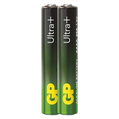 Alkalická speciální baterie GP Ultra Plus 25A (AAAA, LR61) 1,5 V, 2 ks