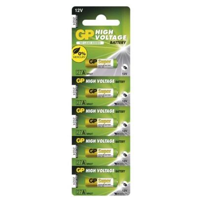 Alkalická speciální baterie GP 27AF (MN27, V27GA) 12 V, 5 ks