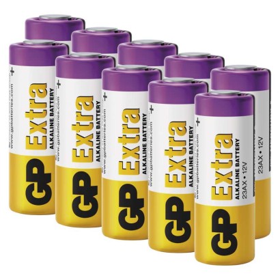 Alkalická speciální baterie GP 23AFX (MN21, V23GA) 12 V, 10 ks