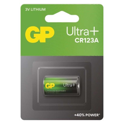 Lithiová baterie GP Ultra Plus CR123A, 1 ks
