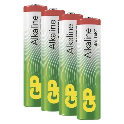Alkalická baterie GP Alkaline AAA (LR03), 4 ks