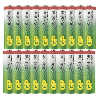 Alkalická batéria GP Alkaline LR6 (AA), 20 ks