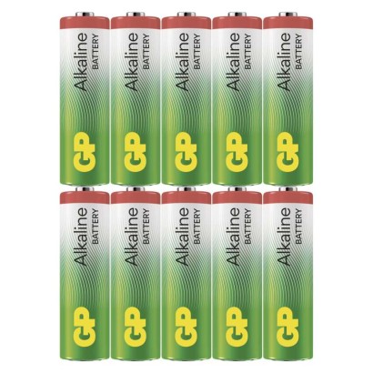 Alkalická batéria GP Alkaline LR6 (AA), 10 ks