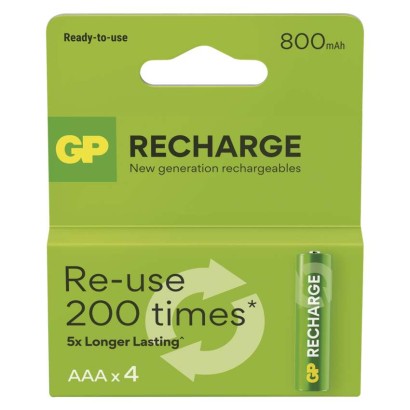 GP Recharge 800 AAA Akkumulátor (HR03) 4db