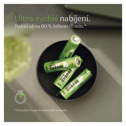 Nabíjecí baterie GP ReCyko Charge 10 AA (HR6), 4 ks
