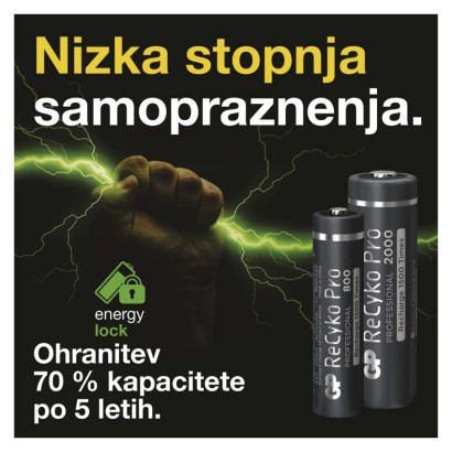 Polnilna baterija GP ReCyko Pro Professional HR6 (AA)