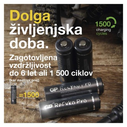 Polnilna baterija GP ReCyko Pro Professional HR6 (AA)