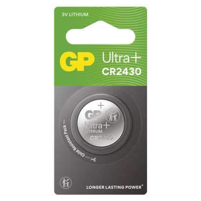 Lithiová knoflíková baterie GP Ultra plus CR2430, 1 ks