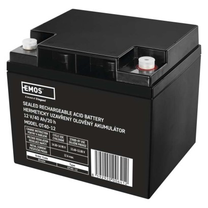 Bezúdržbový olověný akumulátor 12 V/40 Ah M6