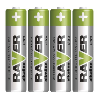 Alkaline Batterien RAVER LR03 (AAA), 4 Stk.