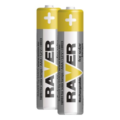 Nabíjacia batéria RAVER SOLAR 400 mAh HR03 (AAA), 6 ks