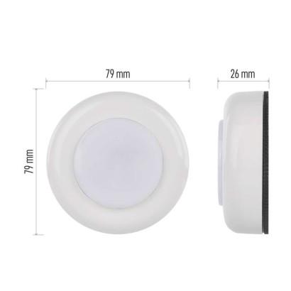 Nočna lučka 4 LED 3× AAA, 10 kos, box