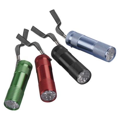 LED ruční kovová svítilna P3848A, 50 lm, 3x AAA, 24 ks, box